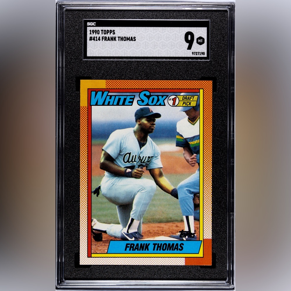 Graded! 1990 Topps Frank Thomas Rookie Card!